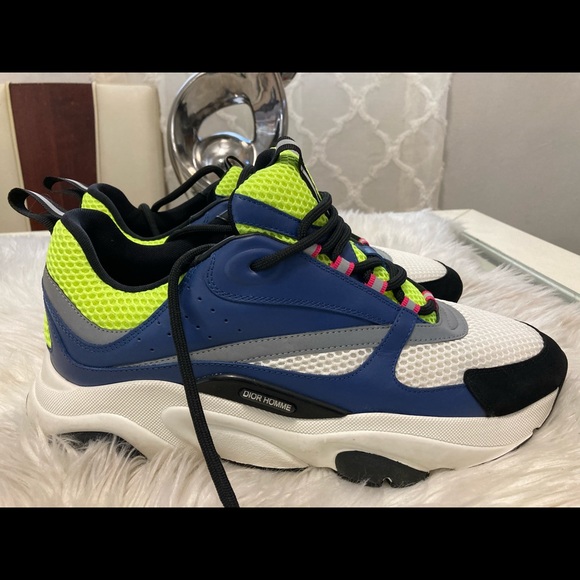 B22 SNEAKER
Blue Calfskin with Yellow and White Technical Mesh - Picture 12 of 16